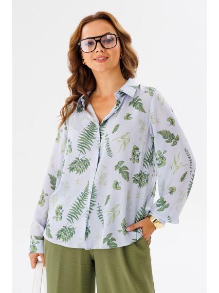 1134.1 серо-голубой (растительный принт)