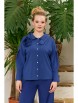 Блузка артикул: 1204 синий от Anastasia - вид 5