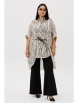Брючный костюм артикул: 1260.2 молочный/черный от Anastasia - вид 4