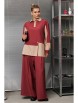 Брючный костюм артикул: 1242.2 бордово-бежевый от Anastasia - вид 12