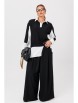 Брючный костюм артикул: 1242.2 черно-белый от Anastasia - вид 6