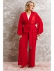 Брючный костюм артикул: 1063.1 рубиновый красный от Anastasia - вид 14