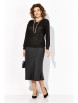 Юбочный костюм артикул: М1494К черный от Лилиана - вид 1
