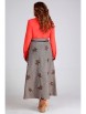 Юбка артикул: 6012 кофе цветы от Таир-Гранд - вид 2