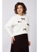 Юбочный костюм артикул: 1250 белый+баклажан от Кокетка и К - вид 4