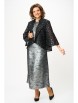 Плательный костюм артикул: 1320 серебристый+черный от Кокетка и К - вид 12