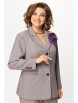Брючный костюм артикул: 2188 серо-коричневый от AlaniCollection - вид 6
