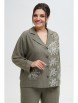 Брючный костюм артикул: 2287 хаки от AlaniCollection - вид 7