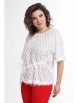 Брючный костюм артикул: 2335 белый+красный от AlaniCollection - вид 6