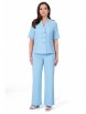 Брючный костюм артикул: 2334 голубой от AlaniCollection - вид 8