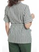 Брючный костюм артикул: 2315 олива+полоска от AlaniCollection - вид 4