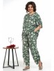 Брючный костюм артикул: 2321 зеленый+молоко от AlaniCollection - вид 8