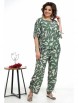 Брючный костюм артикул: 2321 зеленый+молоко от AlaniCollection - вид 10