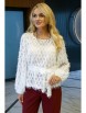 Брючный костюм артикул: 2394 молоко+бордо от AlaniCollection - вид 4