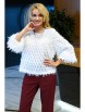 Брючный костюм артикул: 2394 молоко+бордо от AlaniCollection - вид 7