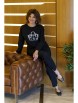 Брючный костюм артикул: 2418 черный от AlaniCollection - вид 10