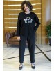 Брючный костюм артикул: 2418 черный от AlaniCollection - вид 1