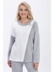 Брючный костюм артикул: 2447 серый от AlaniCollection - вид 3
