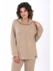 Брючный костюм артикул: 2446 бежевый от AlaniCollection - вид 3
