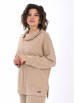 Брючный костюм артикул: 2446 бежевый от AlaniCollection - вид 4