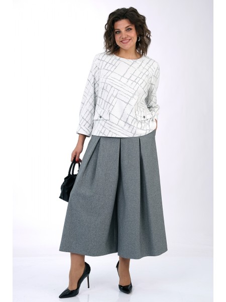 2456 серый+белый