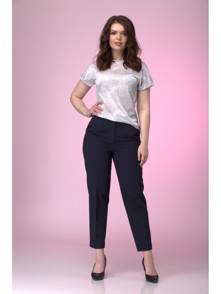 505 синий в горох