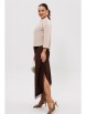 Юбочный костюм артикул: М-302 беж+шоколад от Мублиз - вид 8