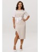 Нарядное платье артикул: М-296 молочный (экрю) от Мублиз - вид 6