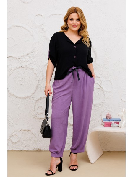 1382 черный, сирень