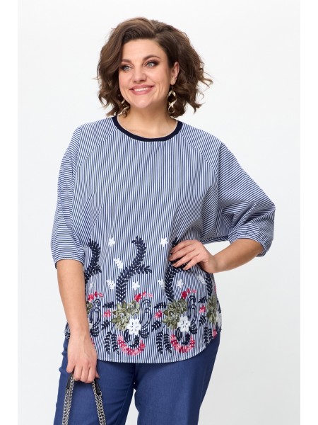 792 синий, полоска