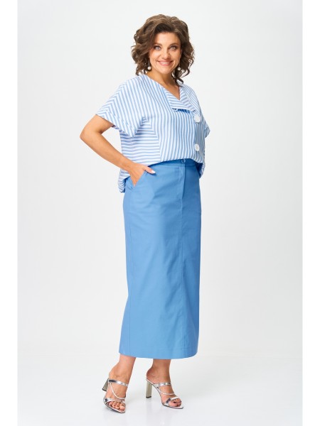 1422 голубой, полоска