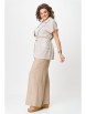 Брючный костюм артикул: 1429 бежевый, белый полоска от Мишель Шик - вид 5