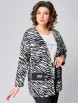 Брючный костюм артикул: 1100-2 черно-молочный от МишельСтиль - вид 5