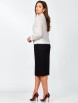 Юбочный костюм артикул: 1329 бело-черный от МишельСтиль - вид 2