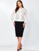 Юбочный костюм артикул: 1329 бело-черный от МишельСтиль - вид 11