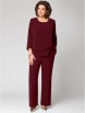 Брючный костюм артикул: 1342 винный от МишельСтиль - вид 1