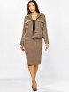 Юбочный костюм артикул: 1334 бежевый от МишельСтиль - вид 11