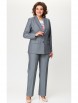 Брючный костюм артикул: 412+596 серый однотон от БелЭльСтиль - вид 4
