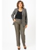 Брючный костюм артикул: 412+609 клетка+коричневый от БелЭльСтиль - вид 6
