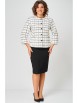 Юбочный костюм артикул: 861+557 бело-черный от БелЭльСтиль - вид 4