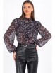 Блузка артикул: 815 цветы от VIZAVI - вид 10