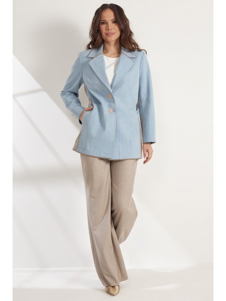 2546 голубой+беж