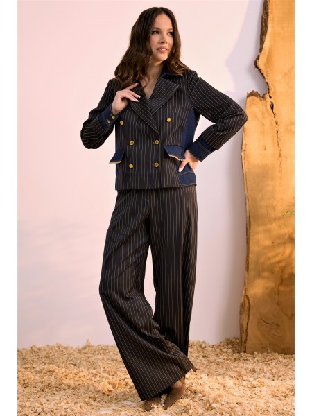 2621 темно-синий в полоску