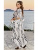 Нарядное платье артикул: 23803 диз.жемчужный+беж+черный от Vittoria Queen - вид 2