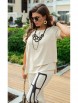 Брючный костюм артикул: 24783/1 бежевый от Vittoria Queen - вид 5