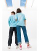 Кофта, джемпер артикул: М0224 голубой от HIT - вид 8