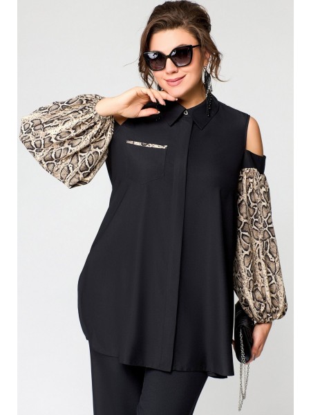 7245-1 черный+питон