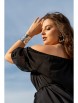 Брючный костюм артикул: 952 черный/фуксия от Andina - вид 7