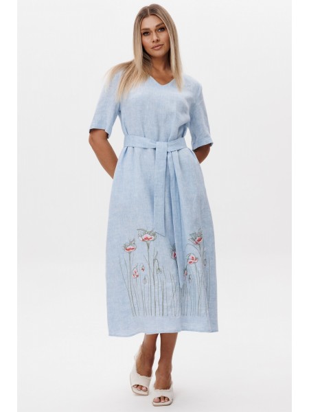 4109 голубой меланж