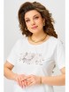 Брючный костюм артикул: 4021 бежево-коричневый от FITA - вид 4